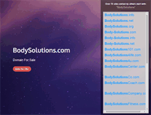 Tablet Screenshot of bodysolutions.com